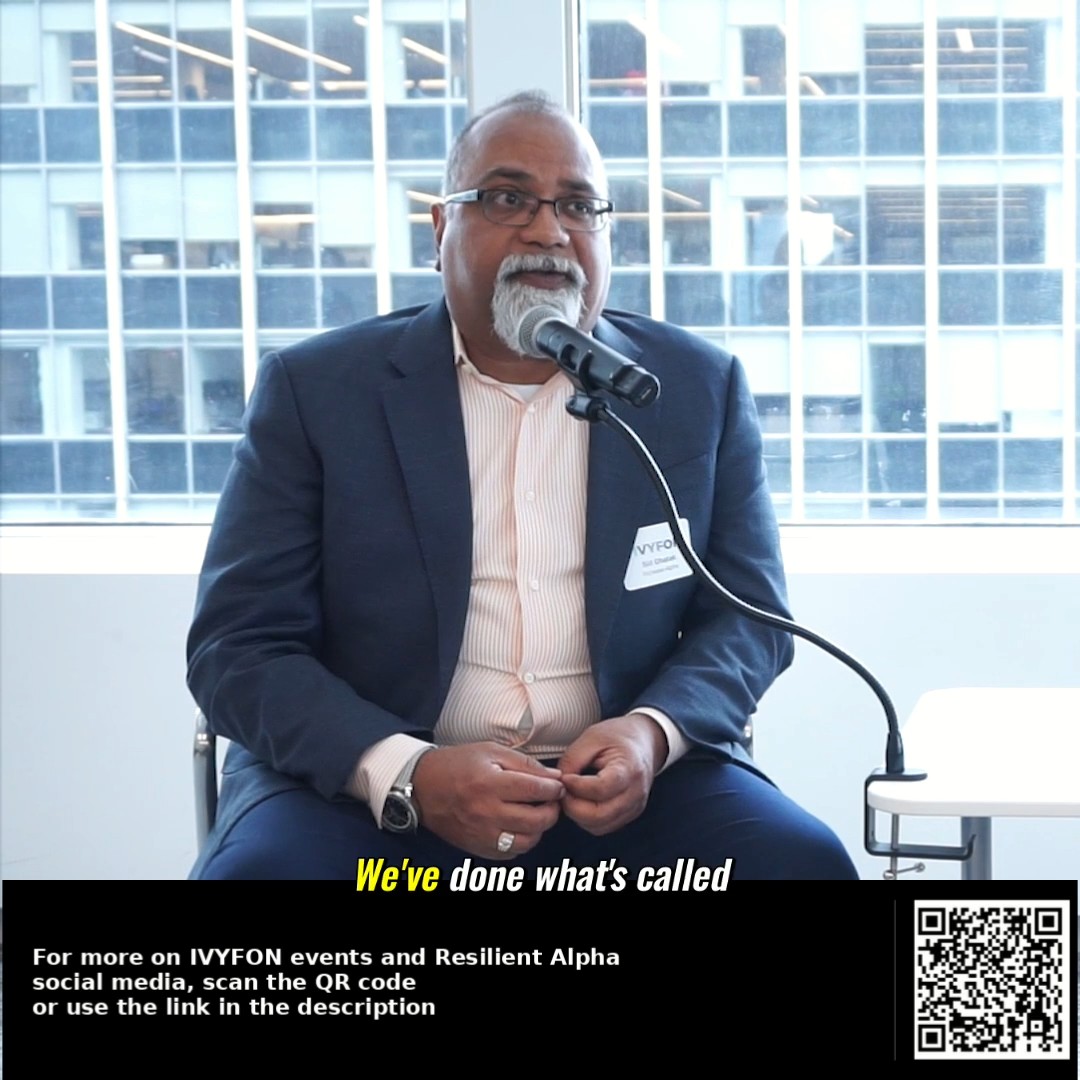 Sid Ghatak speaking during the fireside chat